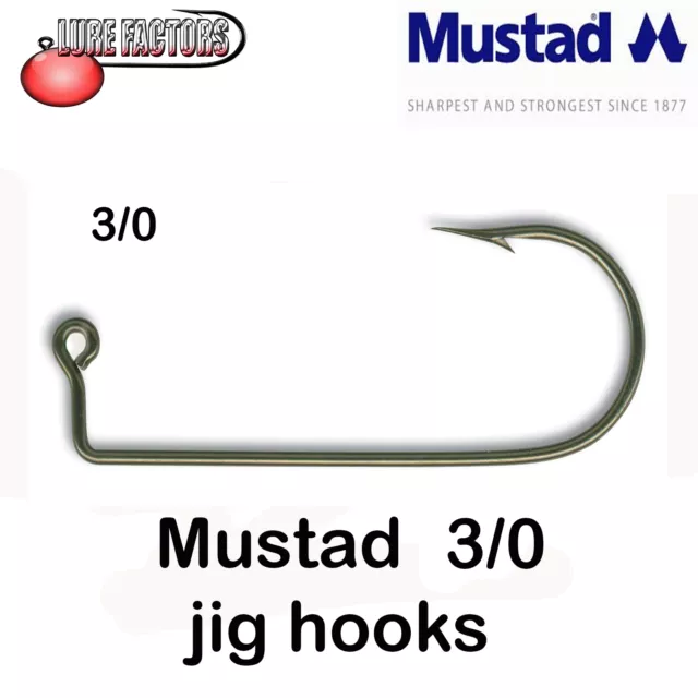 3/0 MUSTAD 32755BR (32756) Aberdeen Jig Hooks for DO IT Molds 90