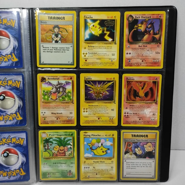 WOTC BASE SET Holo Rare Pokémon Cards Bundle Job lot Binder Folder 90s