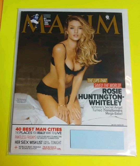 MAXIM MAGAZINE ROSIE HUNTINGTON-WHITELEY July 2011 Victoria's