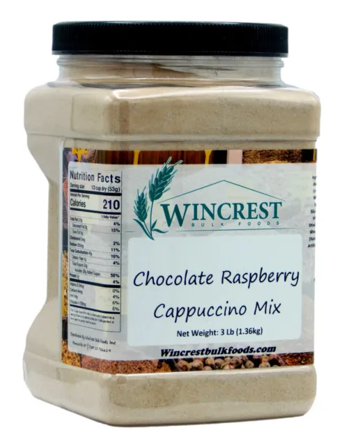 Chocolate Raspberry Cappuccino Mix - 3 Lb Tub - Free Expedited Shipping!