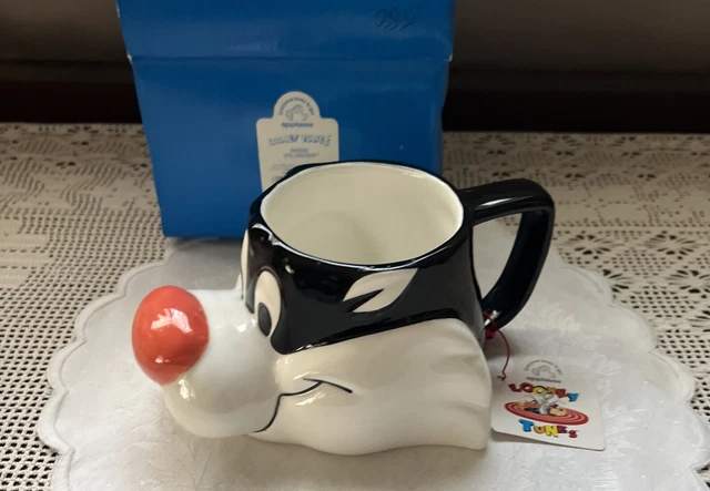 Vtg 1989 Looney Tunes Applause "Sylvester the Cat" Character Mug New NOS In Box