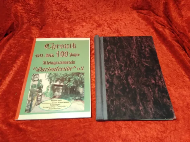 2 Bücher Chronik 100 Jahre Kleingartenverein Gartenfreude Pirna Copitz Sachsen