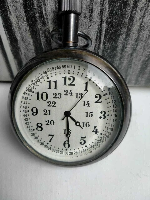 Vintage Victoria London Antique Laiton Poche Montre Collection & Marin