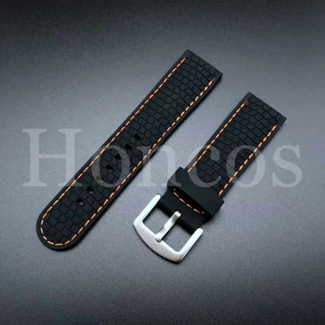 ORANGE Rubber Replacement Watch Band Strap Fits for Invicta Russian Diver 1959