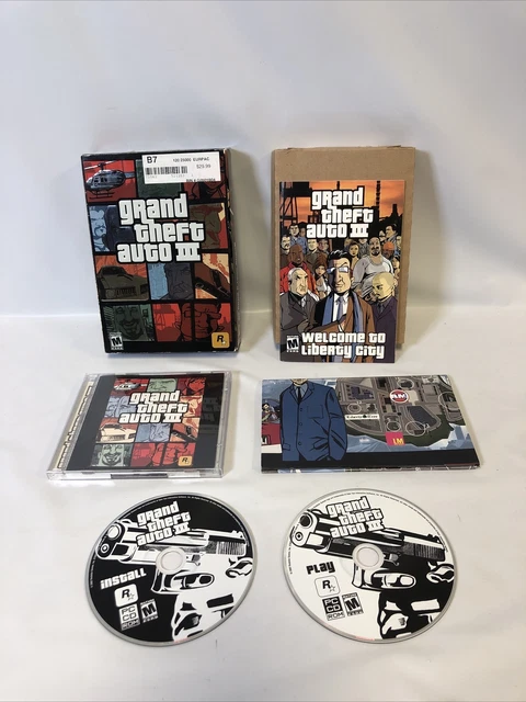 GTA III Sur PC – CD-ROM 3 Disques Avec Notice – Très Bon état