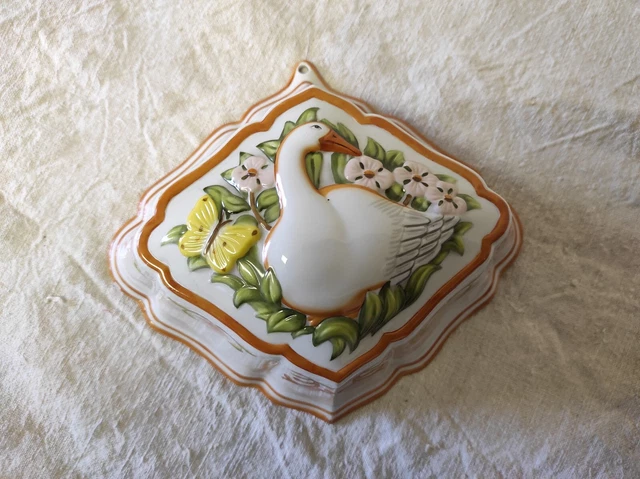 Ancien Moule en céramique The Franklin mint Le cordon bleu " Oie "