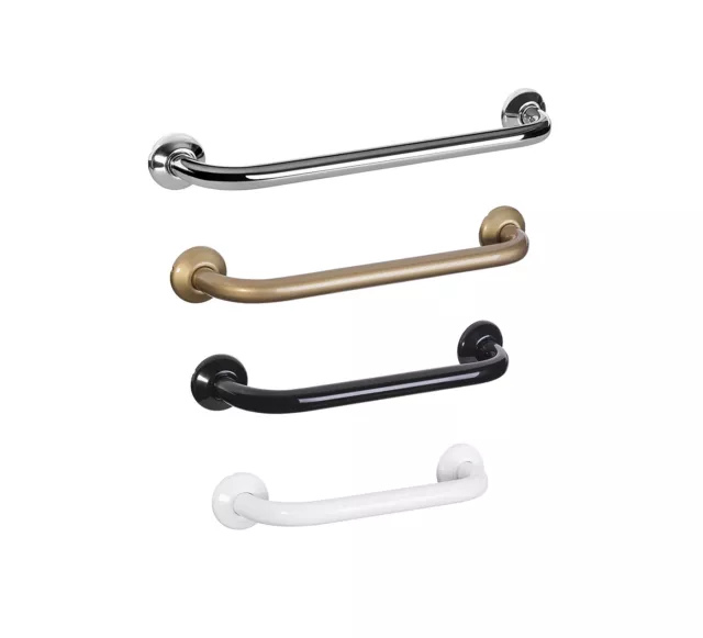 Disabled Grab Bar Handle 3 sizes, 20cm, 30cm, 50cm in Chrome, White, Gold, Black
