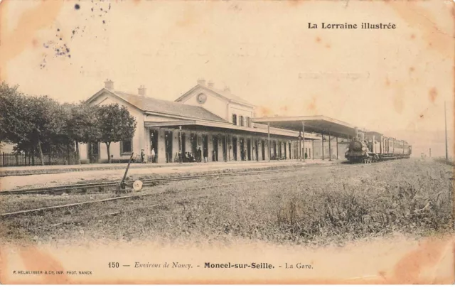 54 Moncel Sur Seille #Mk46307 Environs De Nancy La Gare Train La Lorraine Illu