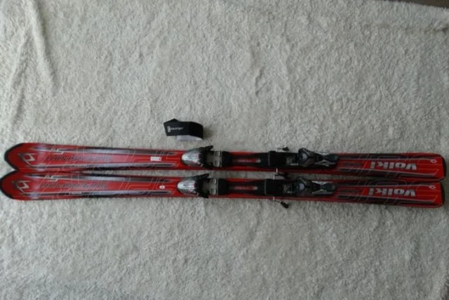Völkl Abfahrt Ski 161cm Carving "Supersport 55" NEU mit Bindung und LEKI Stöcken