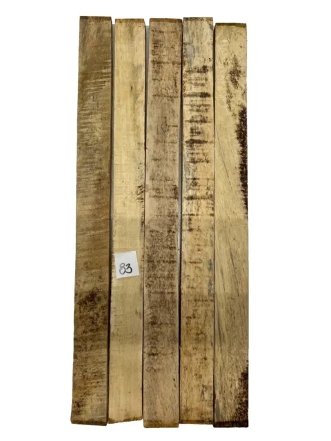 5 Pack,  Tamarind Thin Stock Lumber Board-Wood Craft 24" x 2"x 3/4" #83
