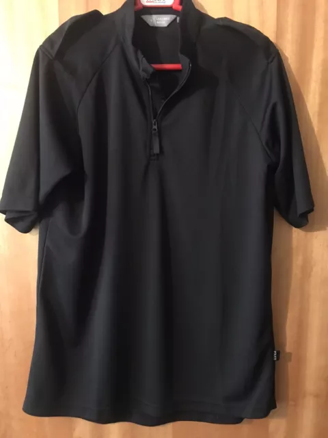Ex police Moisture Wicking T-Shirt Black Tailored Image. Medium.