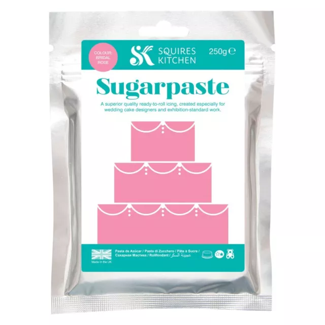 Squires Cucina Pasta di Zucchero Pasta di Zucchero Rosa Sposa 250g (100g=2,00€)