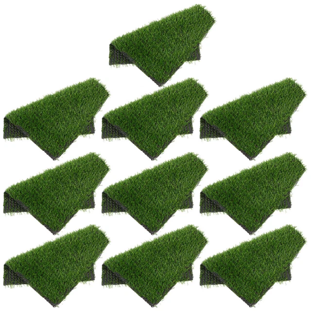10 Pcs Chicken Laying Mat Plastic Poultry Nesting Pads Coop Grass Turf