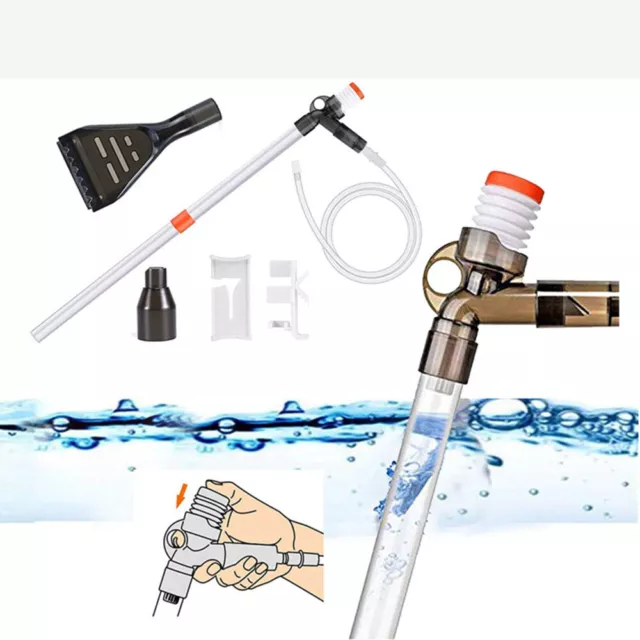 Fish Tank Cleaning Gravel Kit Aquarium Water Changer Filter Cleaner Tool Set UK