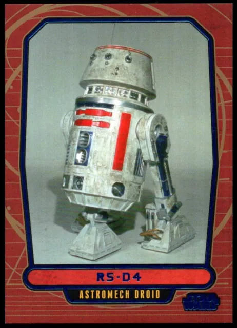 2012 Topps Star Wars Galactic Files 1 "BLUE FOIL" Card #116...R5-D4...#034/350