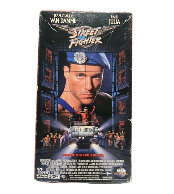 STREET FIGHTER THE Movie (VHS, 1995) Capcom Jean-Claude Van Damme Raul ...