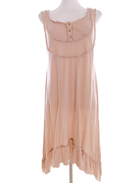 Haut Sans Manches Asymétrique VANESSA BRUNO - Taille 38 - Soie Couleur Crème/violet/rose - Occasion Très Bon état