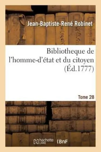 Bibliotheque De L'homme-D'?Tat Et Du Citoyen Tome 28