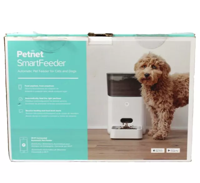 SmartFeeder Petnet SF20B Automatic Pet Feeder for Dogs & Cats Wi-Fi EXC Tested