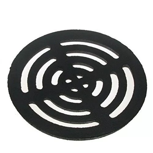 Round 5" (127mm) Cast Iron Heavy Duty Gully Grid Drain Cover Grate Metal