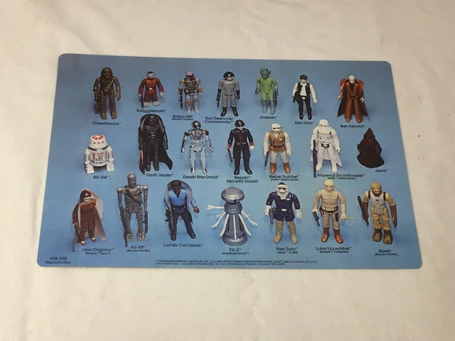 1980 Star Wars ESB Empire Strikes Back Action Figure Vinyl Case Poster Insert