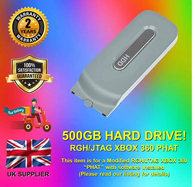 Xbox 360 Phat 500GB Hard Drive *** For RGH/JTAG MODEL ***