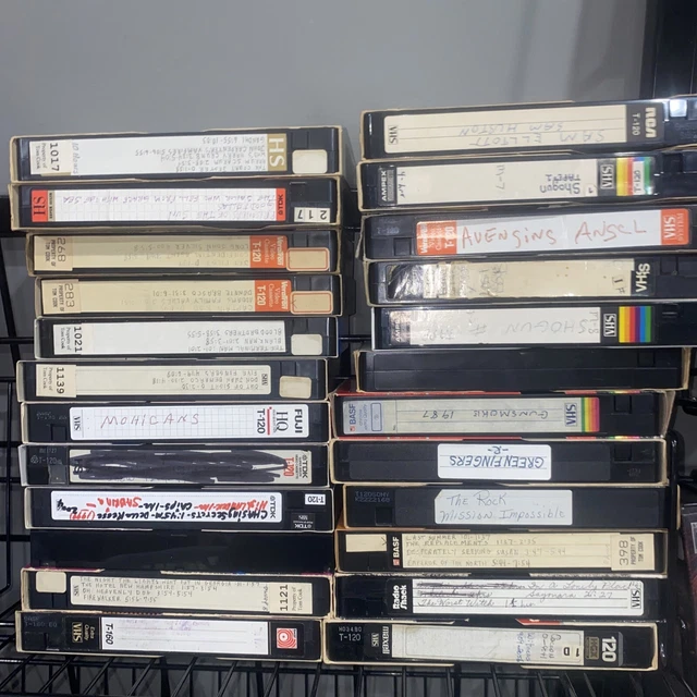 LOT 24 PreRecorded VHS Tapes Sold As Used Blank UNTESTED 29.95