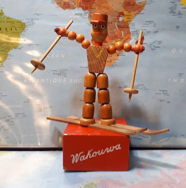 ANCIEN JOUET ARTICULÉ Wakouwa Francelette girafe (sans boîte) EUR 10,00