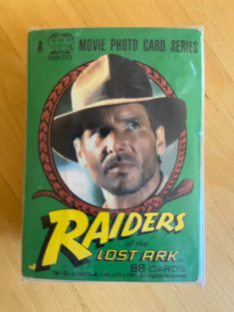 Scanlens Raiders of the Lost Ark Complete Set (88 Cards) near  mint