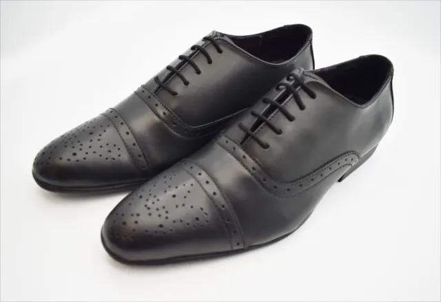 REAL LEATHER MEN SHOES SMART WEDDING FORMAL OFFICE DRESS WORK Lace up