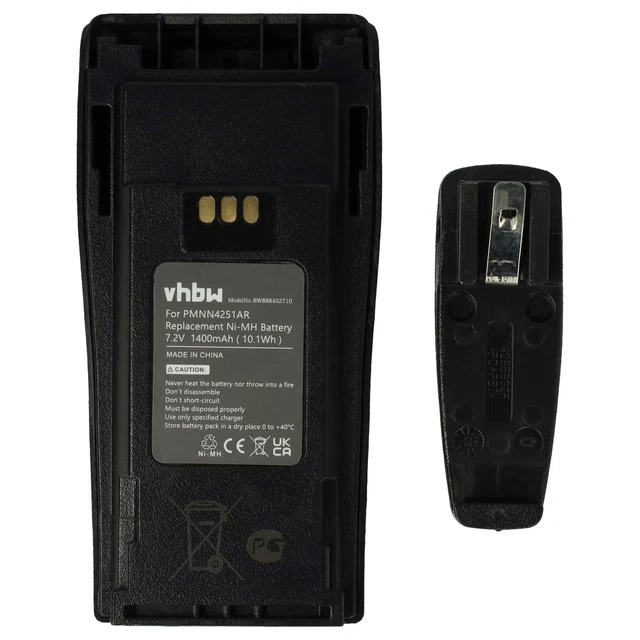 Batterie comme Motorola PMNN4251AR