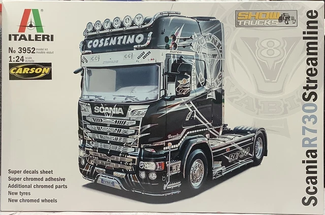 Stream Line Semi Ruck ITALERI 1:24 SHOWTRUCKS Scania R730 Streamline Model Truck Kit cheapest ...