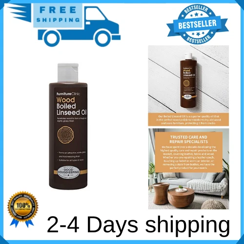 Furniture Clinic Boiled Linseed Oil for Wood Furniture & More Restore a Finis..