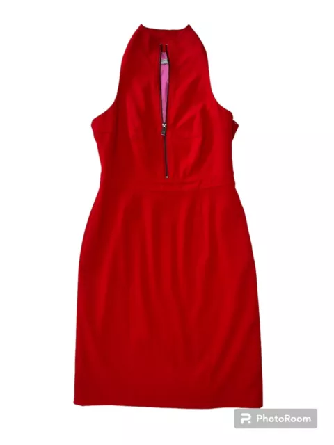 MARC NEW YORK Andrew Marc RED SHEATH RACERBACK, sleeveless dress size 8 EUC