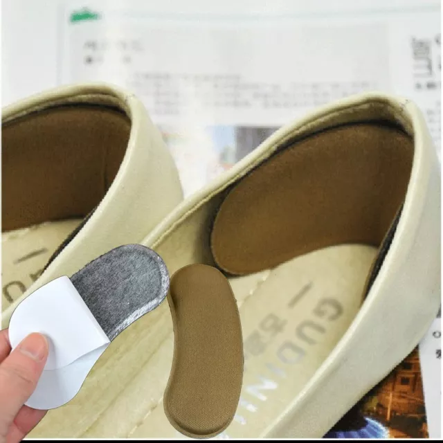 1Pair Foot Care Cushion Protector Insole Liner High Back Fabric Heel Shoes Pad
