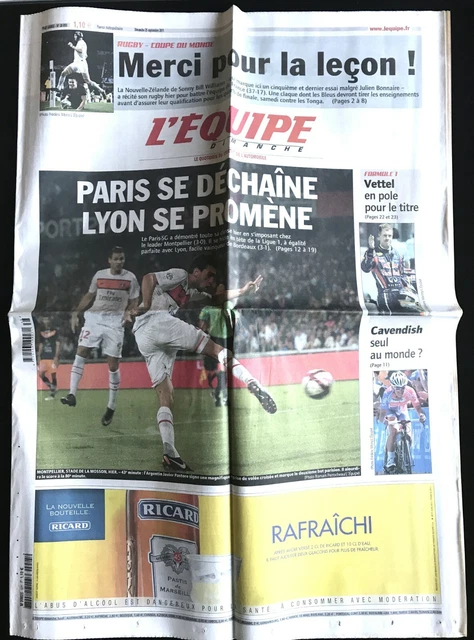 L'Equipe Journal 26/10/2003; Cup The World Rugby ; La France IN 1/4 Of