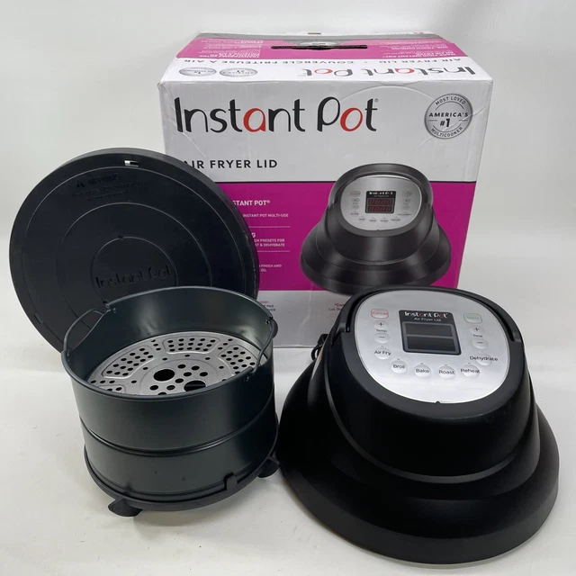 INSTANT POT 6 Quart Dehydrate Air Fryer Lid 6 Accessories Complete