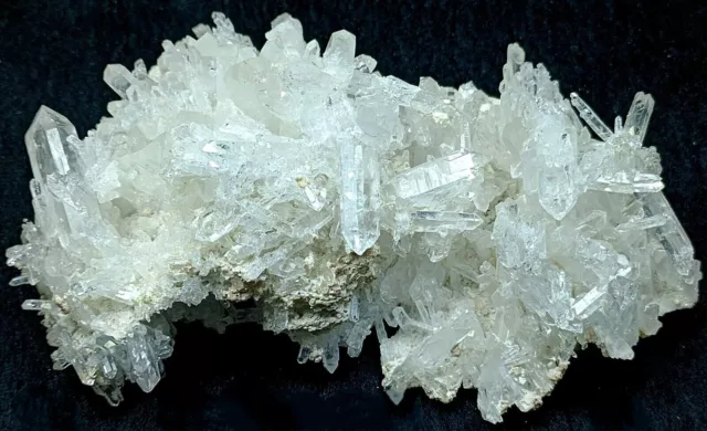 248g Large Cabinet Size Faden Quartz Lustrous Crystals Cluster Specimen- Pak