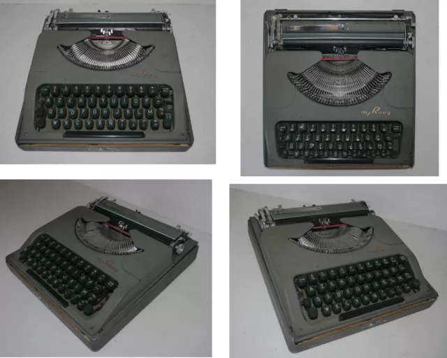 Machine à écrire portative M.J. Rooy - Made in France