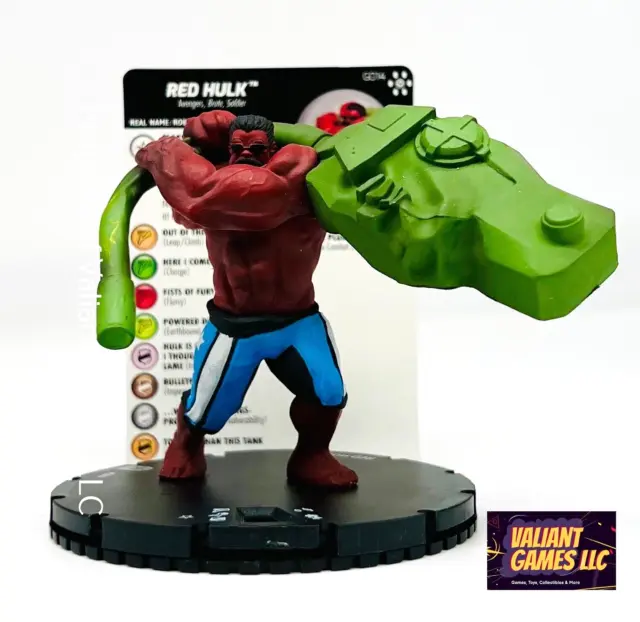 Marvel Heroclix Red Hulk #G014 w/ Card Avengers Infinity Set