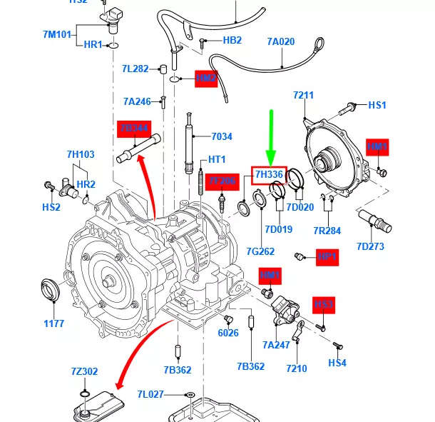 Neu Ford Focus Mk2 Getriebeschublager -Retainer 4007787 Original