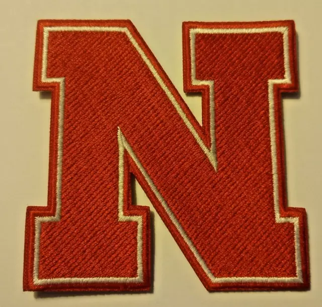 Nebraska Cornhuskers~Embroidered Applique PATCH~3" x 3"~BIG VII~Iron or Sew On