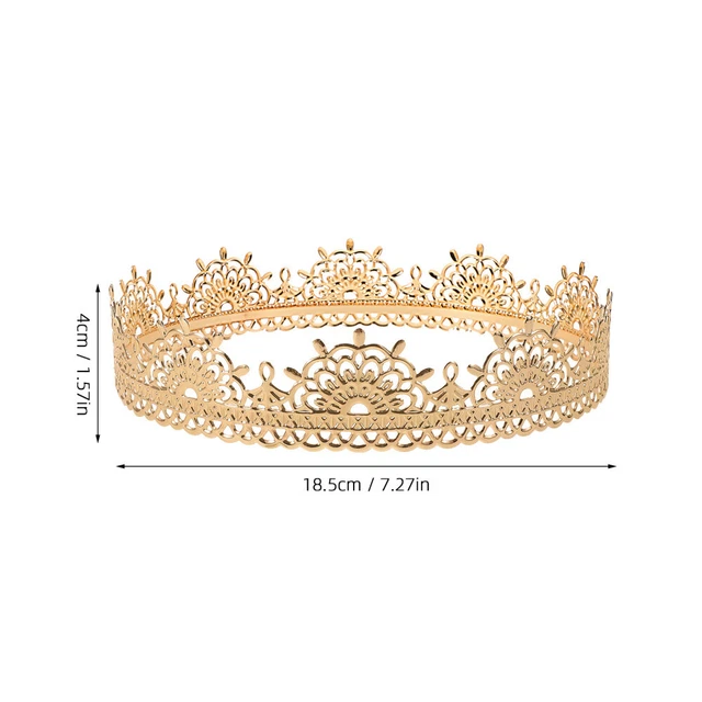 KING CROWN DECORATIVE Vintage King Crown Cosplay Headdress for Festival