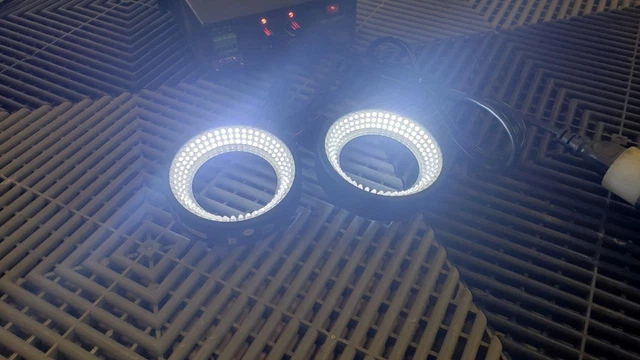HZTEST LRS-100W30 100mm 24V Ring Illuminators w/ Power Supply DKZ2-24V-2