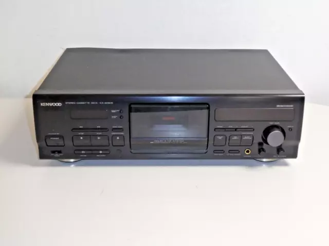 Kenwood KX-9050S High-End Kassettendeck Schwarz serviced, Dolby S, 2J. Garantie