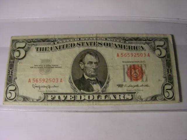 1953 Five Dollar United States Note