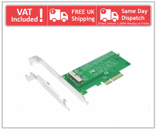 Carte Adaptateur SSD MSATA Vers PCI-E – Pour MacBook Pro/Air Retina 2013-2015 (A1466, A1398, A1502)