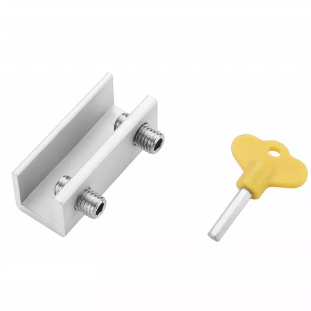 No Punching Required Window Latch Aluminum Alloy Safety Lock
