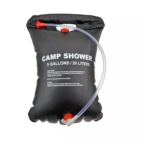 20L/40L Solar Camp Shower Bag Outdoor Natural Heated Water Portable Camping 2