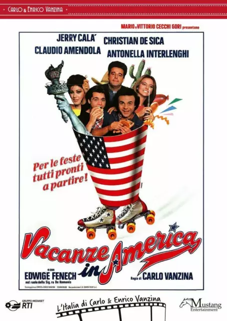 Dvd VACANZE IN AMERICA con Jerry Cala' Christian De Sica Claudio Amendola nuovo